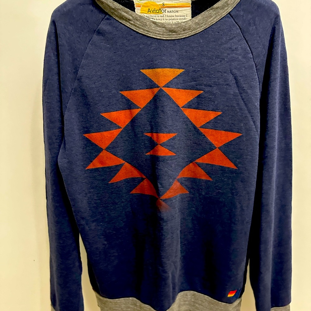 Blue Aviator Nation sweatshirt